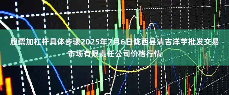 股票加杠杆具体步骤2025年7月6日陇西县清吉洋芋批发交易市场有限责任公司价格行情