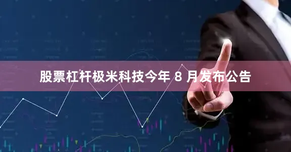 股票杠杆极米科技今年 8 月发布公告